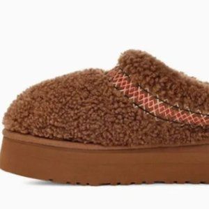 New Women's Shoes UGG Brand 1143976 Tazz UGGBraid Platform Slippers Hardwood 9